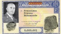 ¿Sabías que Franco tenía el DNI número 1 y que la Familia Real posee del 10 al 99?