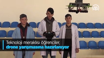 Teknoloji meraklısı öğrenciler, drone yarışmasına hazırlanıyor