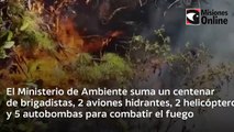 Ambiente suma brigadistas, aviones, helicópteros y autobombas para combatir el fuego en El Bolsón