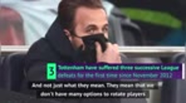 Mourinho blames Spurs' season fatigue after third-straight league defeat