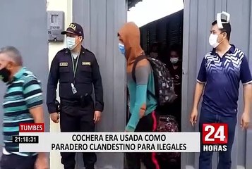 Tumbes: cochera era usada como refugio de ilegales