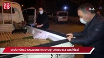 Ceviz yüklü kamyonette uyuşturucu ele geçirildi