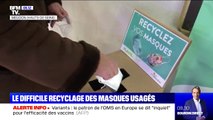 Le difficile recyclage des masques usagées