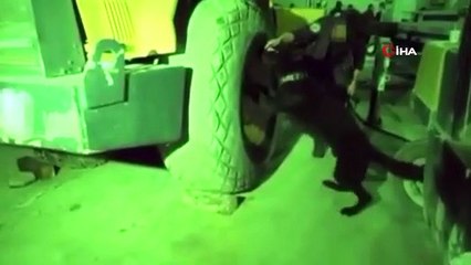 İş makinasına gizlenmiş 195 kilo uyuşturucu ele geçirildi