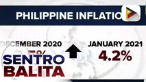 PSA: Inflation nitong Enero, bumilis sa 4.2%; pagtaas ng presyo ng pagkain at transportasyon, pangunahing dahilan ng pagbilis ng inflation