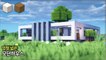 ⛏️ 마인크래프트 야생 건축 강좌 __  넓은 모던하우스 만들기  [Minecraft Large Survival Modern House Build Tutorial] (1)