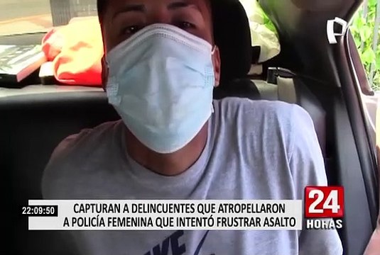 PNP capturó a delincuentes que atropellaron a policía que intentó frustrar asalto