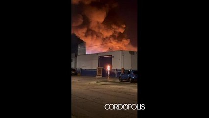 Incendio en una nave de pinturas de El Granadal apagado por los trabajadores y los bomberos