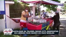 Kapulisan sa Talomo, Davao City, nangratag og libreng face masks ug face shields