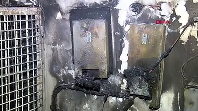 Esenler'de 7 katlı binada yangın paniği binadaki 30 kişiyi itfaiye tahliye etti