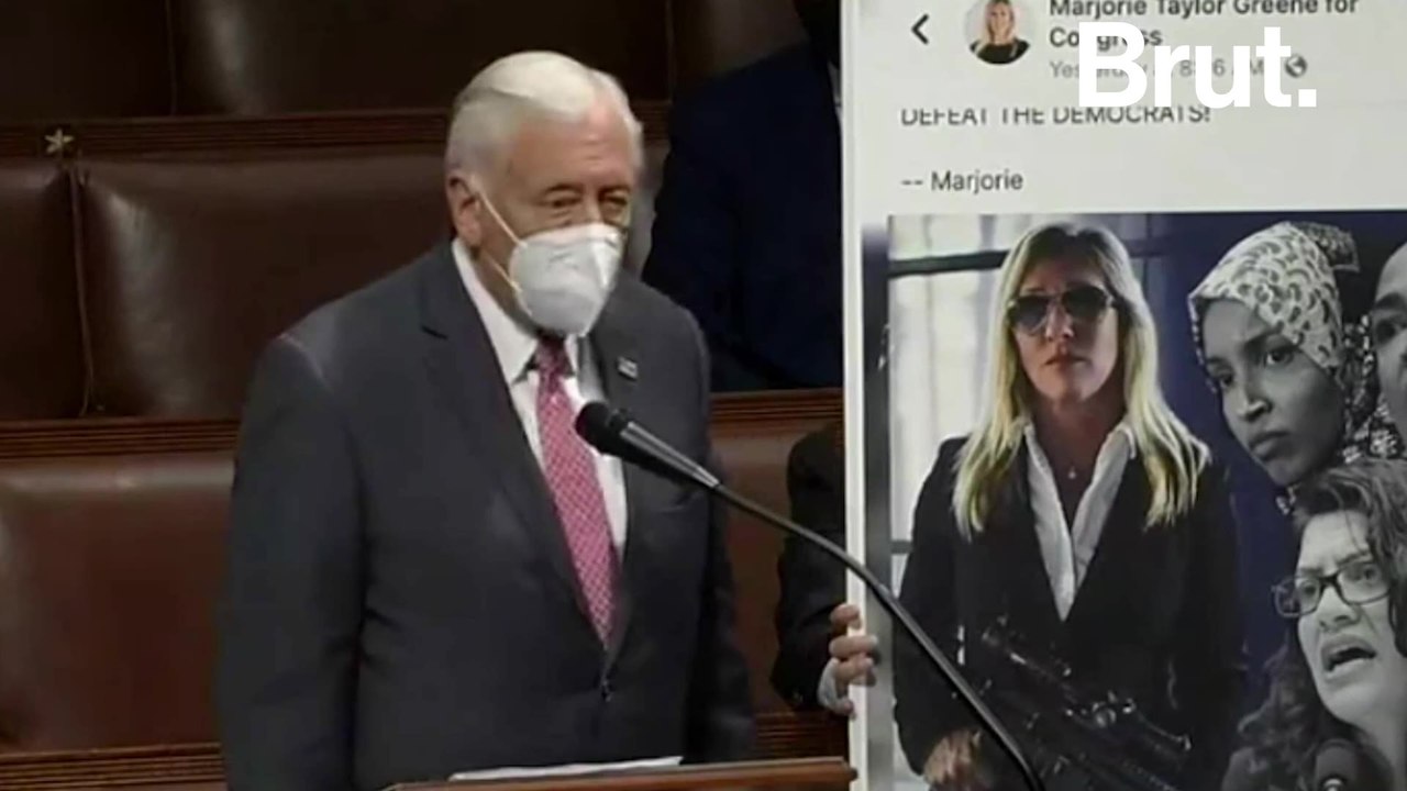 Rep. Steny Hoyer in heated debate to remove Rep. Greene from her committees
