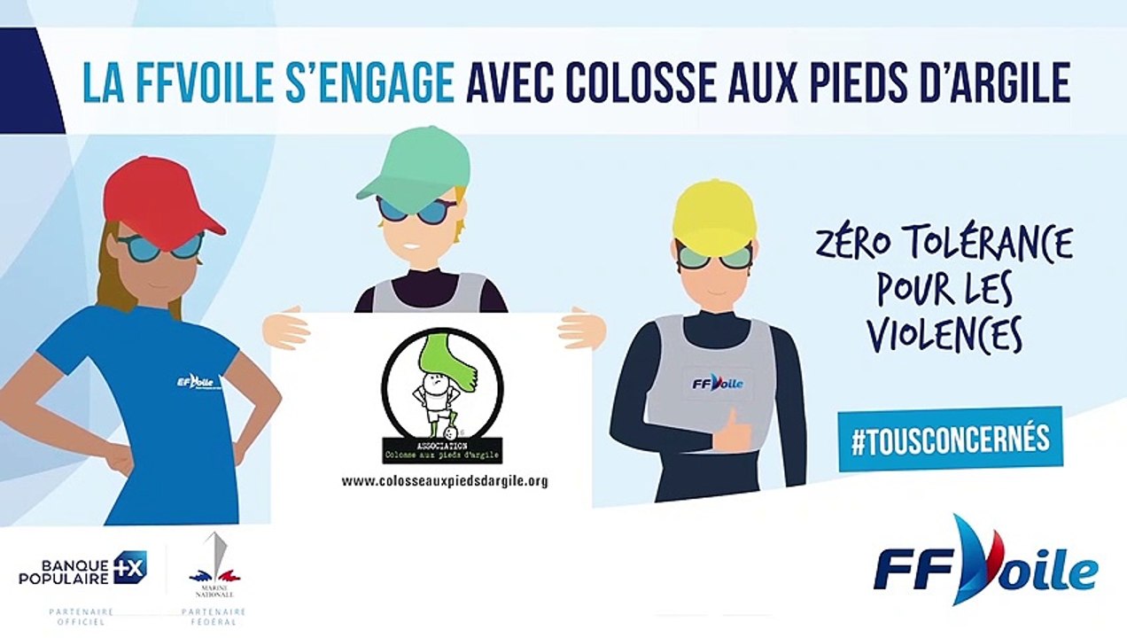 Fédération Française de Voile 2021  - La FFVoile s’engage aux côtés de l’Association Colosse aux pieds d’argile