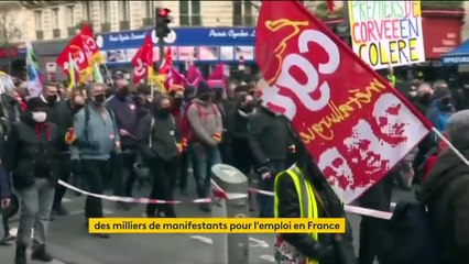 Pour défendre l'emploi, 165 manifestations malgré le Covid-19