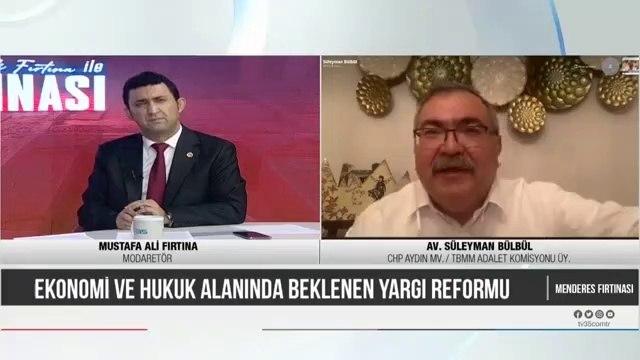 TV 35'de Menderes Fırtınası programında sayıları her geçen gün artan, havamızı, suyumuzu, toprağımızı kirleten JES'ler ile Yargı reformu! ve gündeme ilişkin konular hakkında değerlendirmelerde bulundum.