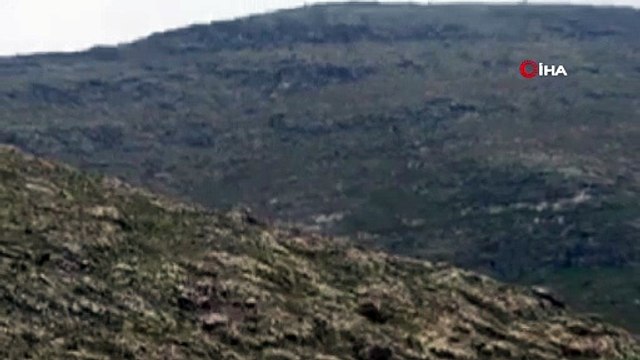 Jandarmanın dikkati faciayı önledi...Teröristlerin araziye tuzakladığı patlayıcı böyle imha edildi