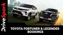 Toyota Fortuner & Legender Bookings | Receives Over 5000 Bookings Since Launch | Details