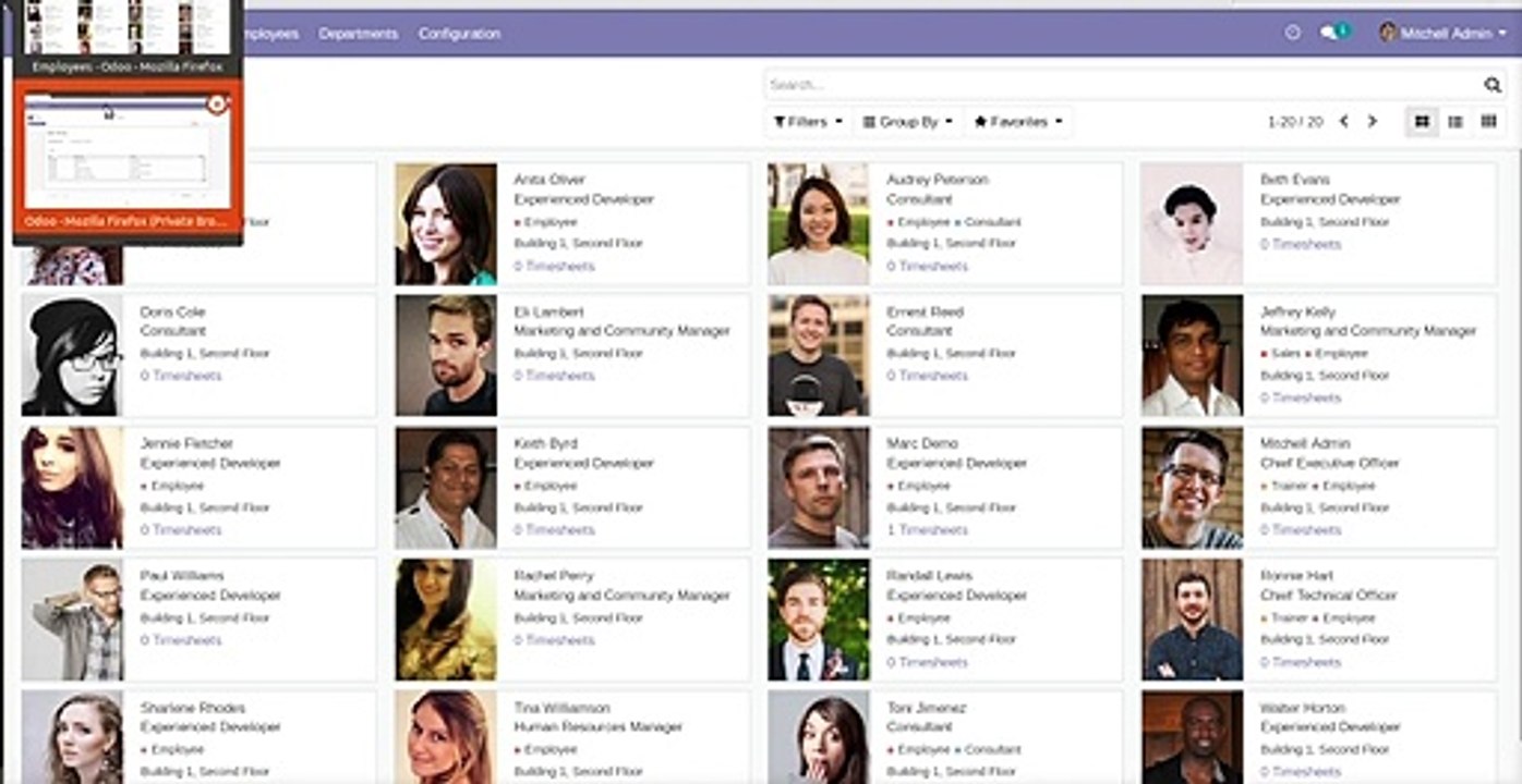 How to enter/fill timesheet of employee and record  it | Odoo