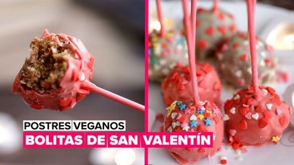 Postres veganos: bolitas de San Valentín