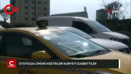 TEM'de kuryenin önünü kesip yüklü miktarda parayı gasbettiler