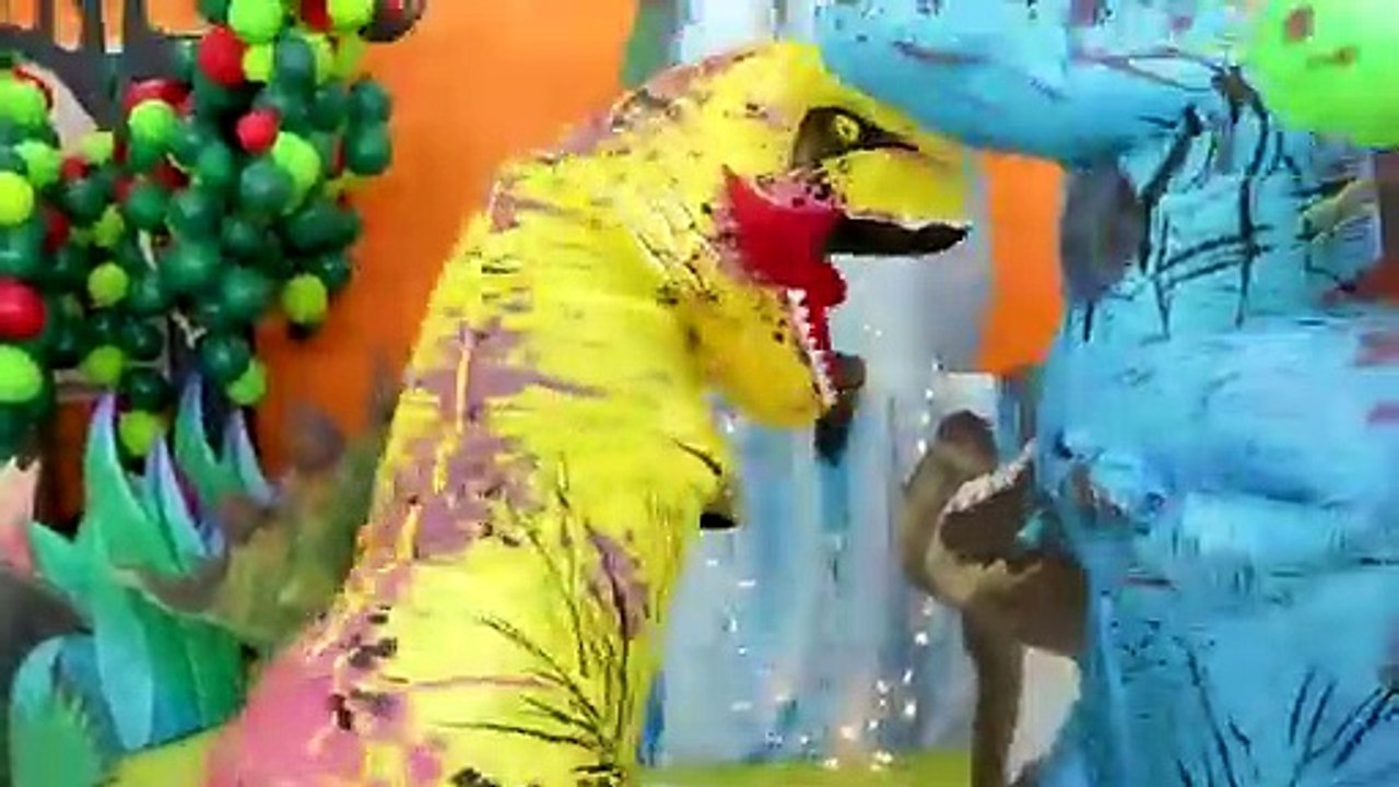 Ryan with_ Dinosaur in our house adventure Pretend play