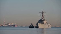 US Military News • U.S Navy Guided Missile Destroyer arrives at Yokosuka • Japan • Feb 4 2021
