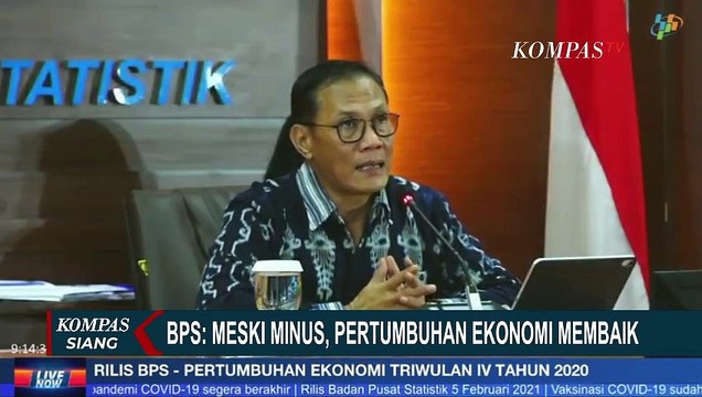 BPS: Meski Minus, Pertumbuhan Ekonomi Indonesia Membaik