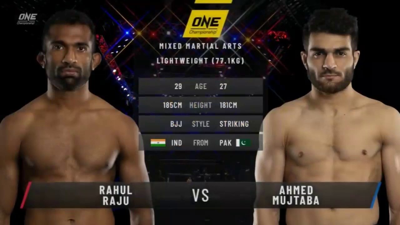 Pakistan's Ahmed Mujtaba knocks out India's Rahul Raju within 1 minute