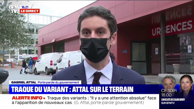 Gabriel Attal: Il y a une attention absolue dès que des cas de variants du Covid-19 sont identifiés