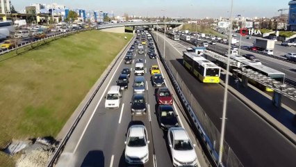 İstanbul'da kısıtlamaya saatler kala trafik yüzde 74