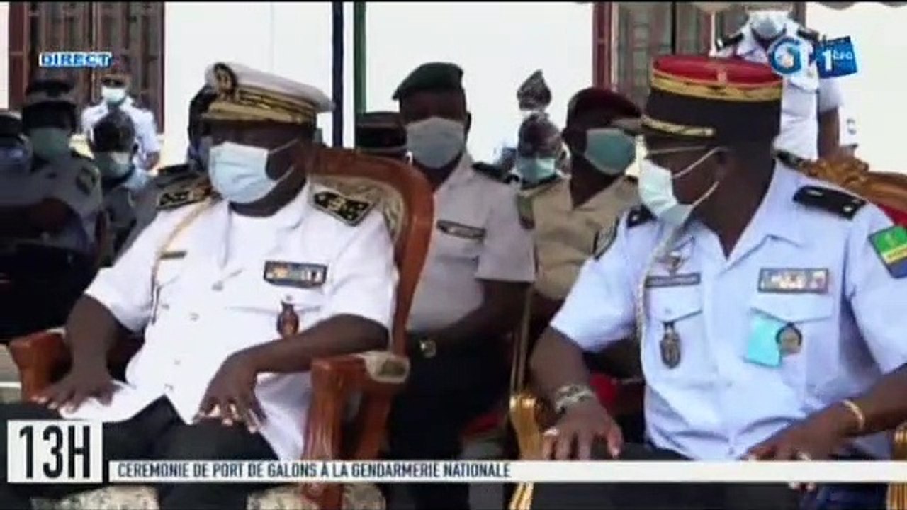 RTG/ Cérémonie de port de galons à la gendarmerie nationale