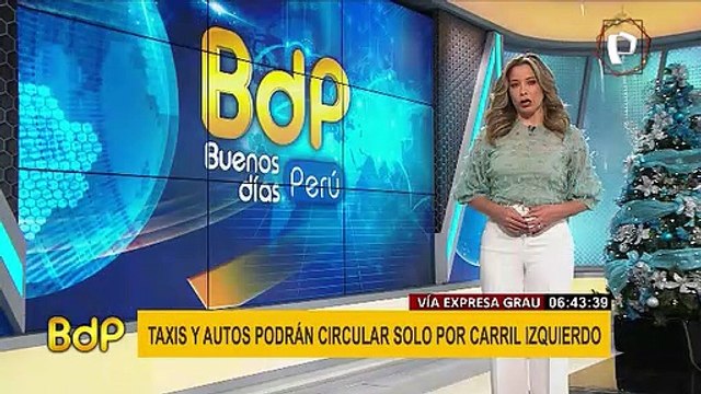Mabel Huertas en Buenos días Perú reel de noticias