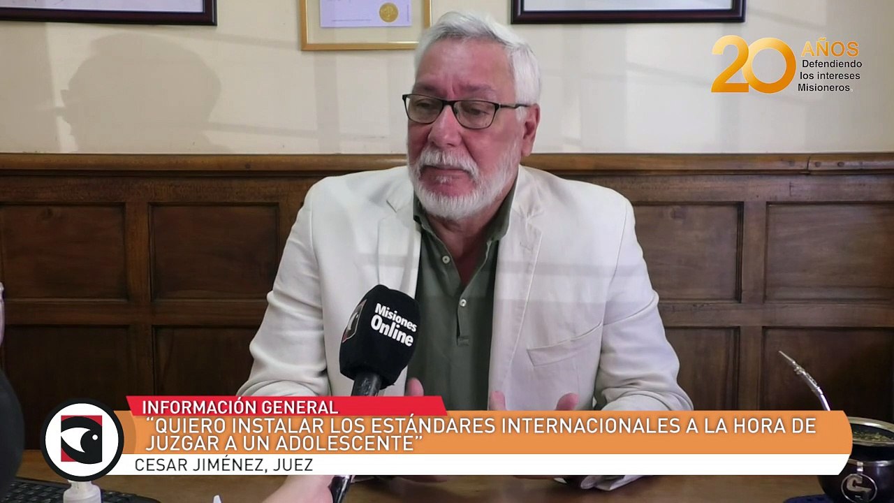 Juez César Jiménez “Quiero instalar los estándares internacionales a la hora de juzgar a un adolescente”