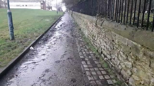 Flooding at Jarrow cemetery