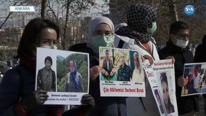 Uygurlar Ankara’da Çin Protestosunu Sürdürüyor
