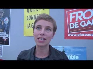 Clémentine Autain à la Fête de l'Humanité