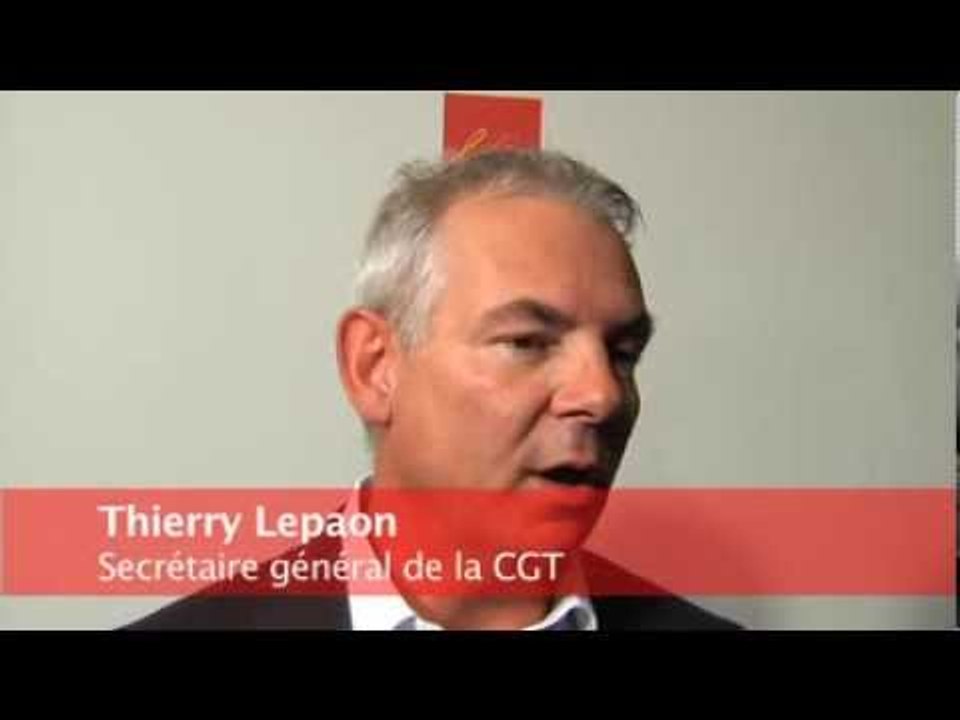 Travail du dimanche travail de nuit, réaction de Thierry Lepaon de la CGT