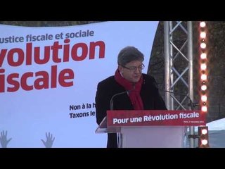 Jean-Luc Mélenchon-marche pour une révolution fiscale