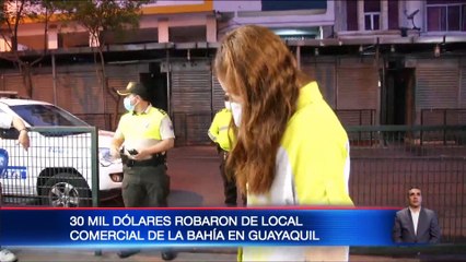 Roban $30.000 en almacén en el centro de Guayaquil
