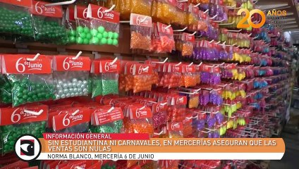 Sin estudiantina ni carnavales, en mercerías aseguran que las ventas son nulas