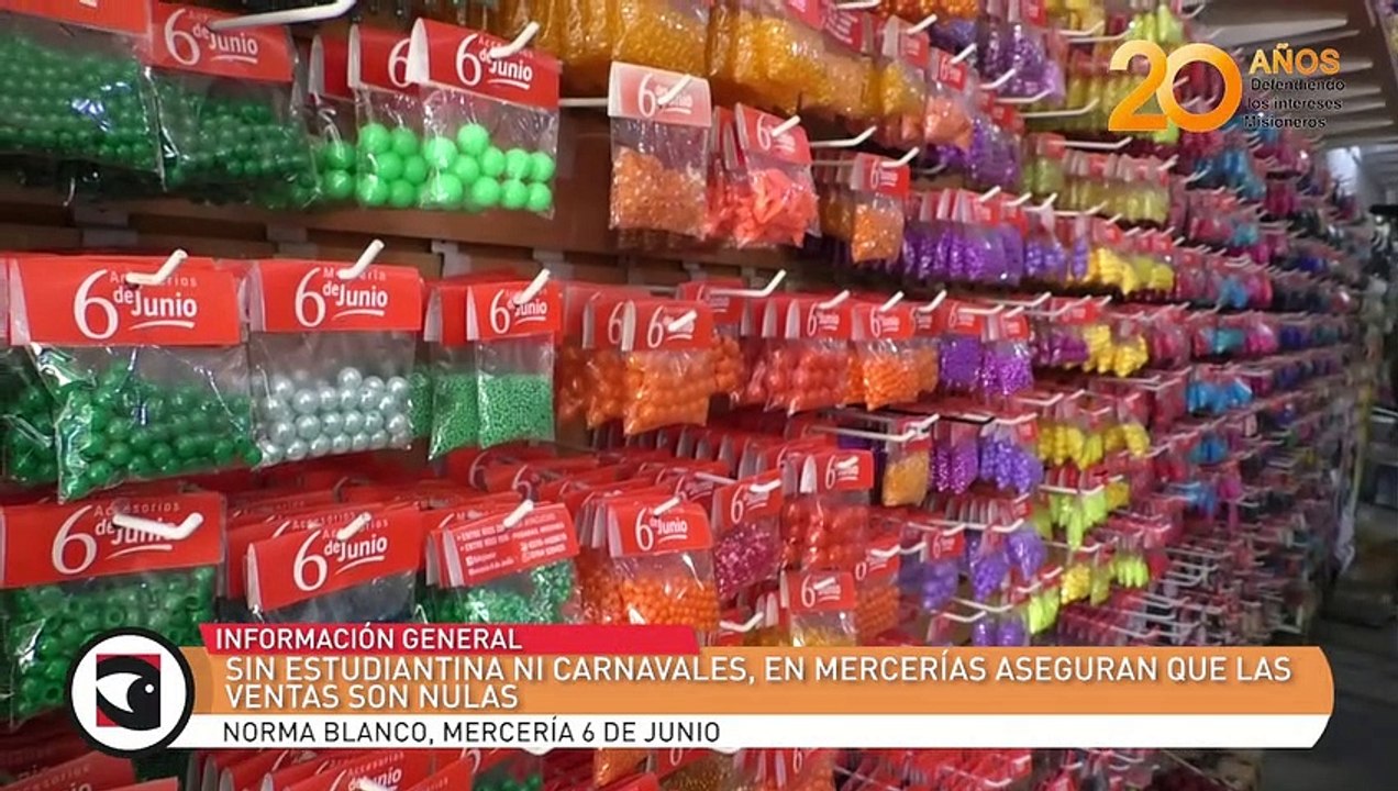 Sin estudiantina ni carnavales, en mercerías aseguran que las ventas son nulas