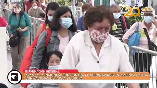Avanza la inmunización contra el coronavirus en América Latina con vacunas de Rusia y Europa