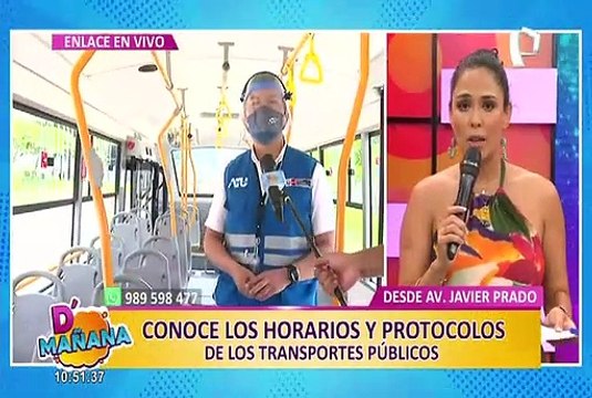 D´Mañana: ATU informa sobre los estrictos protocolos sanitarios en el transporte público