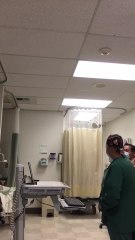 Nurses at Adventist Health sing to a nervous patient