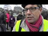 Ambiance à Paris en soutien aux Goodyear