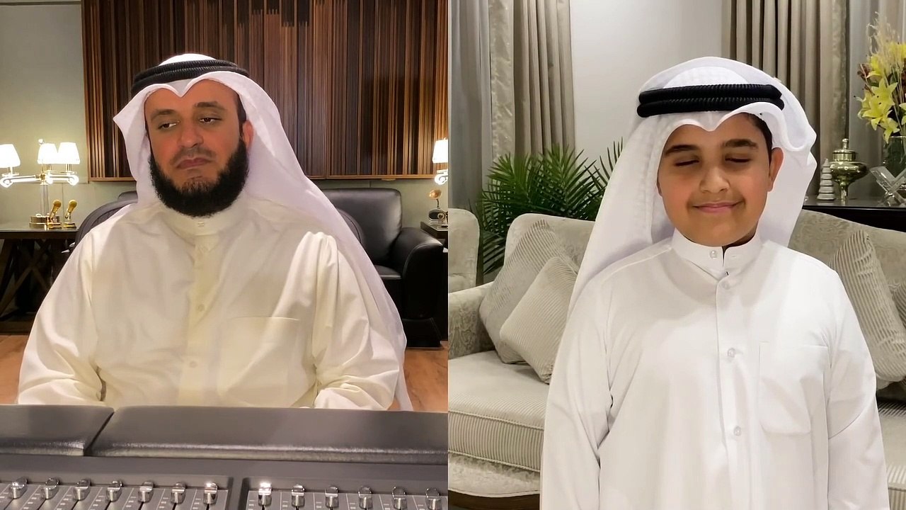 المصطفى ﷺ   مشاري راشد العفاسي وابنه محمد