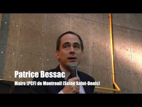 Patrice Bessac, maire de Montreuil, accueille les appelants à un Front commun