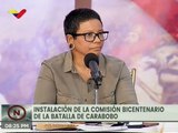 Érika Farías: Comisión Bicentenario de la Batalla de Carabobo convoca a historiadores y cronistas populares