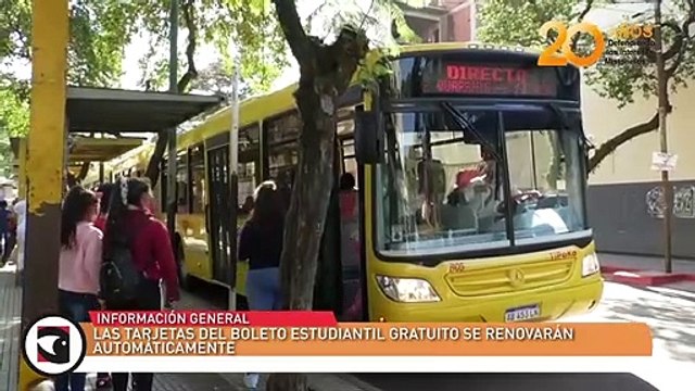 Las tarjetas del Boleto Estudiantil Gratuito se renovarán automáticamente
