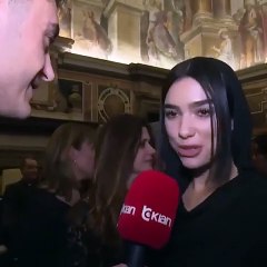Dua Lipa speaking in Albanian