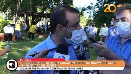 El gobernador Herrera Ahuad inauguró un innovador CAPS en Santiago de Liniers